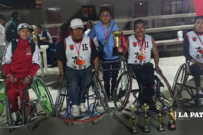 baloncesto sobre silla de ruedas en Oruro