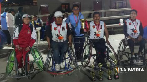 baloncesto sobre silla de ruedas en Oruro
