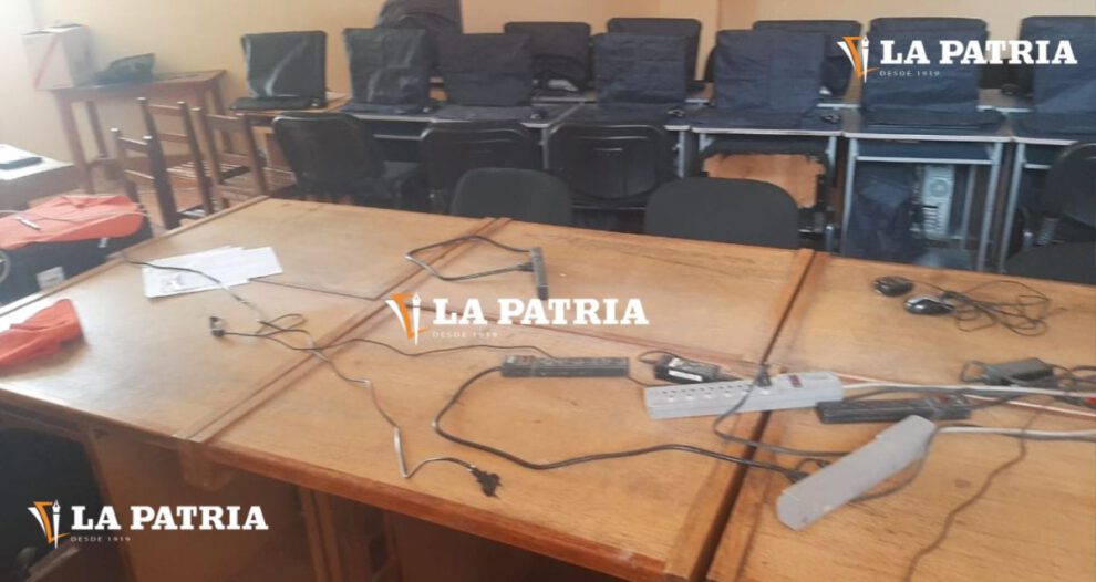 robo de laptops en Vinto