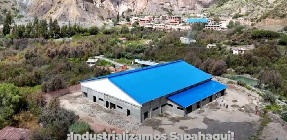 Planta procesadora de frutas en Sapahaqui