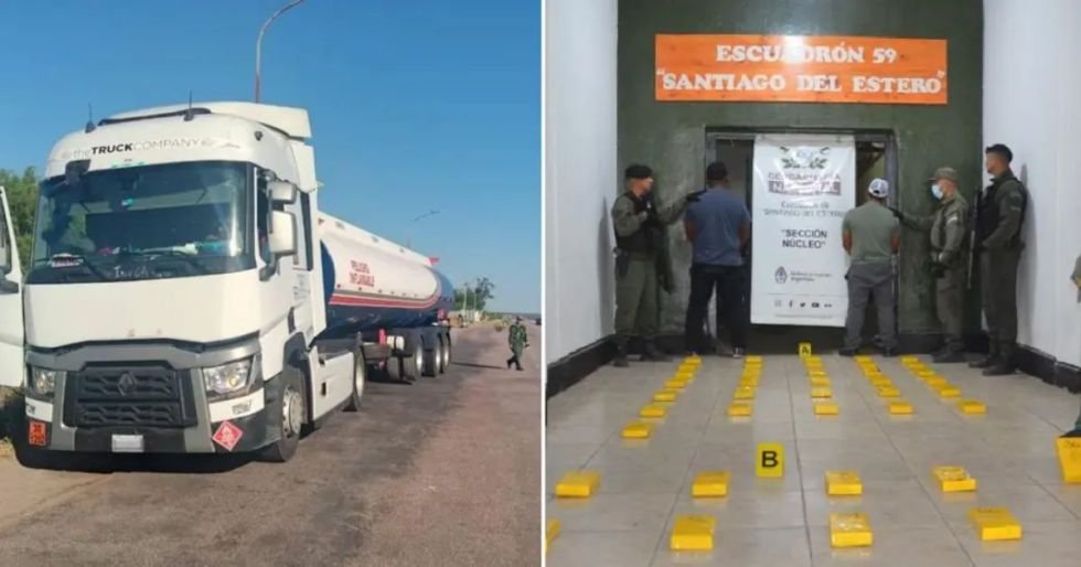 Cocaína en Argentina interceptada en camión boliviano