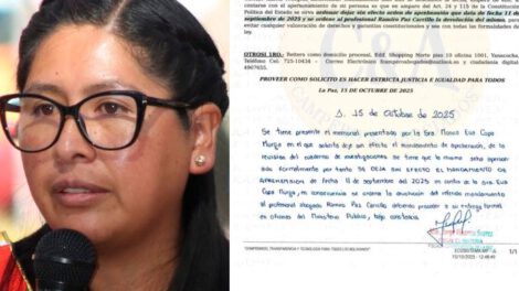 Eva Copa y la orden de aprehensión