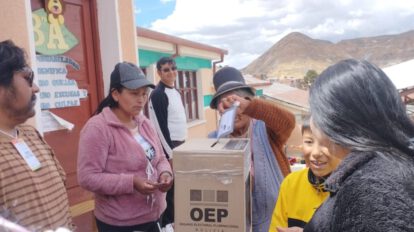 Jornada electoral en Oruro