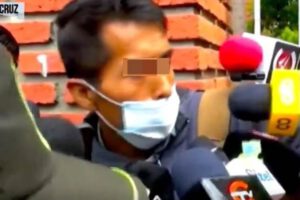 Arresto en jornada electoral por la Policía Boliviana