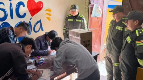 Detenciones durante elecciones en Bolivia