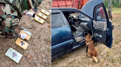 Aprehenden a pareja de traficantes de droga en carretera Santa Cruz - Cochabamba