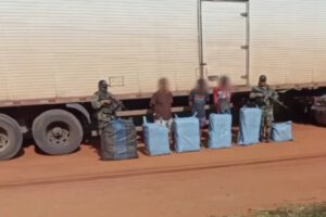 Camión con marihuana en Roboré