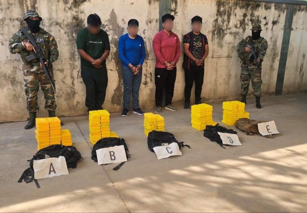 Detención de narcotraficantes en Tarija