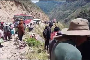 Accidente de bus en Cochabamba