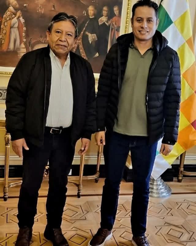 Traspaso de funciones entre Edmand Lara y David Choquehuanca