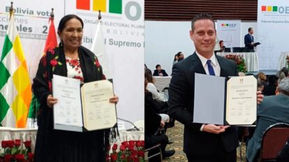 Tomasa Yarhui y Rafael López asumen jefaturas de Alianza Libre en el Parlamento