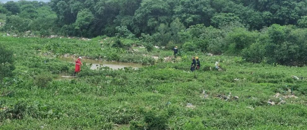 hombre desaparecido en drenaje en Santa Cruz