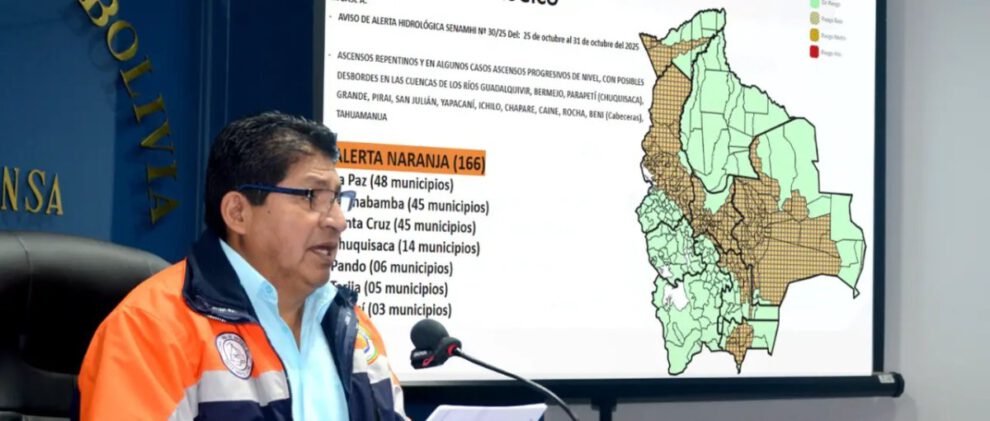 Alerta naranja por desborde de ríos en Bolivia