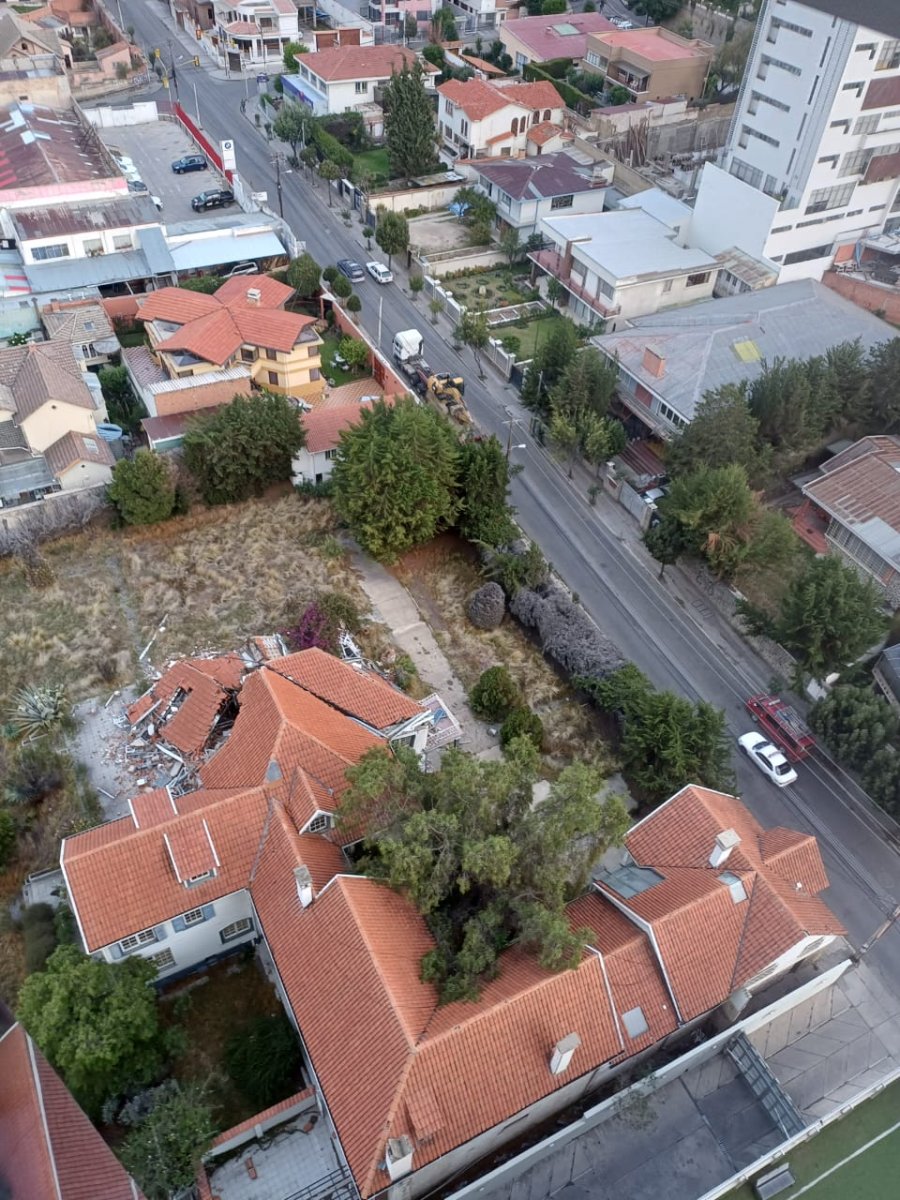 Demolición casa patronal Obrajes
