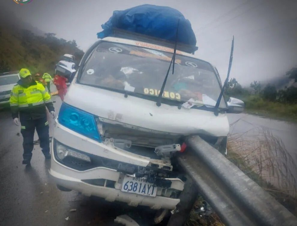 Accidente de minibús en los Yungas