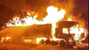 Accidente cisterna boliviana estalla en Boquerón, Paraguay