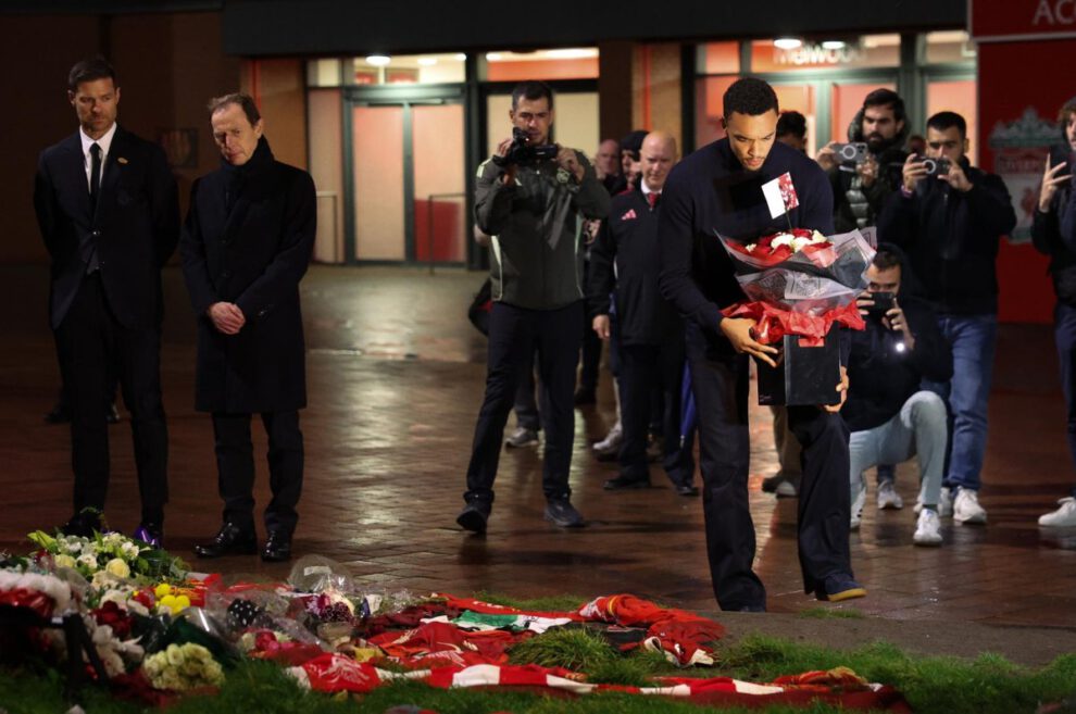 Diogo Jota homenaje Real Madrid en Anfield