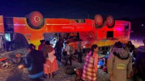 Accidente en la vía La Paz - Oruro