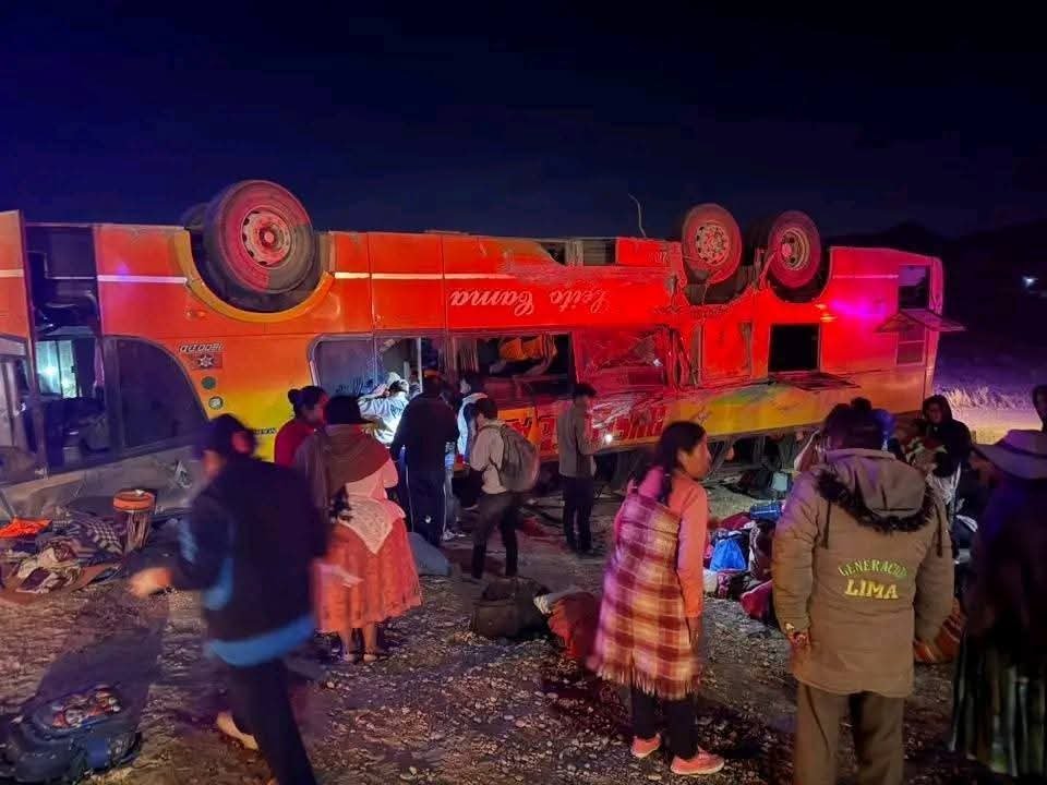 Accidente en la vía La Paz - Oruro