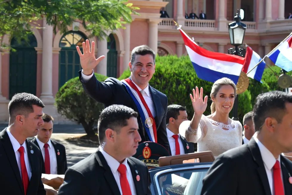 Presidente de Paraguay Santiago Peña en La Paz