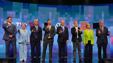 Elecciones chilenas y candidatos presidenciales en debate