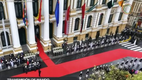 Maltrato a periodistas durante acto de transmisión de mando