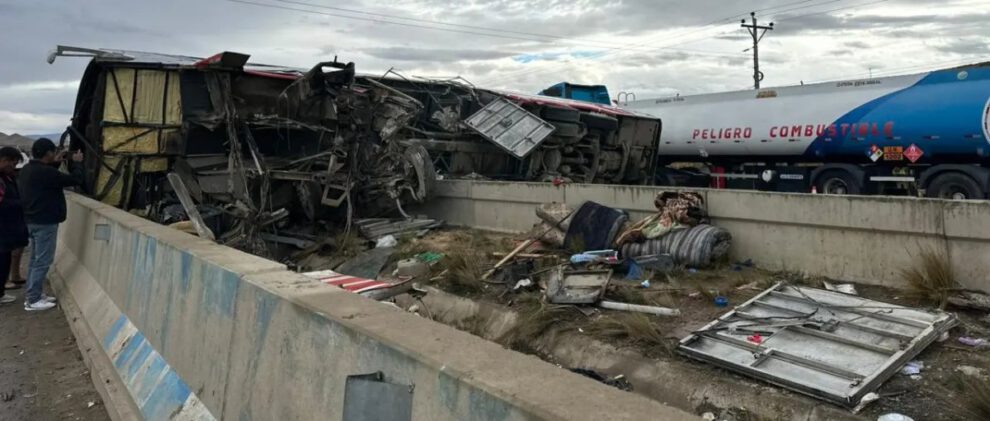 Accidente de bus en La Paz-Oruro