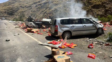 Accidente en carretera Llallagua Oruro
