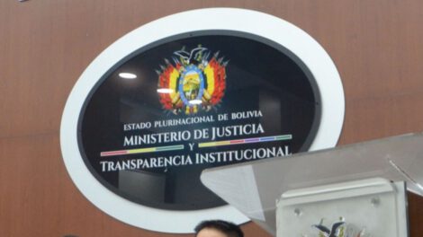 Cierre del Ministerio de Justicia en Bolivia