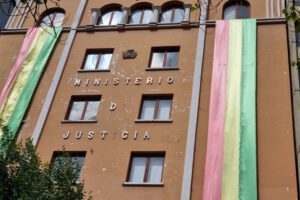 Cierre del Ministerio de Justicia en Bolivia