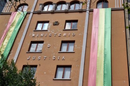 Cierre del Ministerio de Justicia en Bolivia