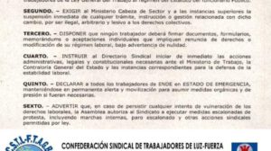 COB convoca a un ampliado para frenar reforma laboral