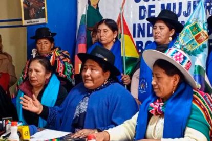 Bartolinas se declaran en emergencia por exclusión de mujeres indígenas