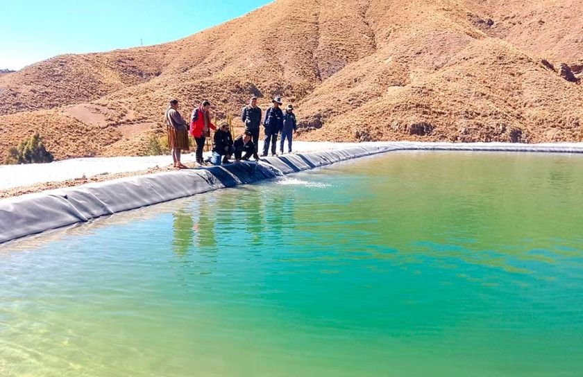 Construcción de reservorios en Potosí para garantizar riego de cultivos