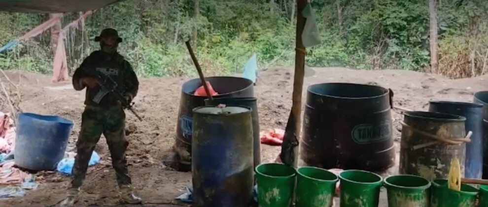 Desmantelamiento de fábricas de cocaína en Cochabamba