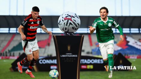 Copa Libertadores 2025 entre Flamengo y Palmeiras