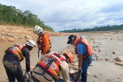 Cadáver joven Leónidas Rojas Orellana encontrado en el río Yapacaní