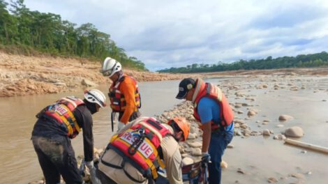 Cadáver joven Leónidas Rojas Orellana encontrado en el río Yapacaní