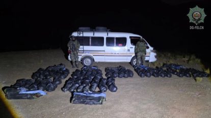 Secuestran minibús con marihuana en Potosí