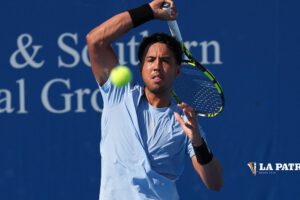 Hugo Dellien participando en el torneo Road to Australia