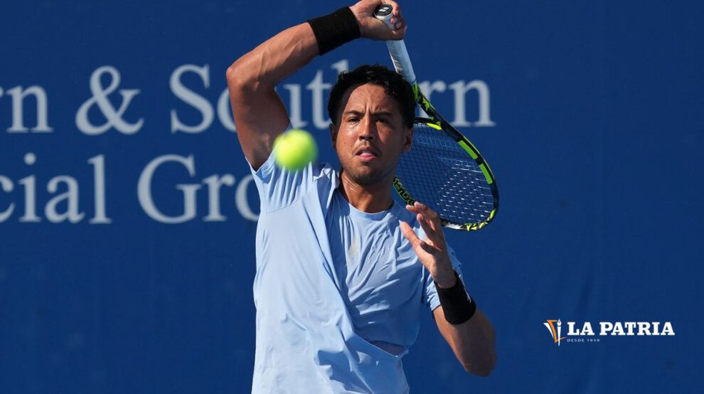 Hugo Dellien participando en el torneo Road to Australia