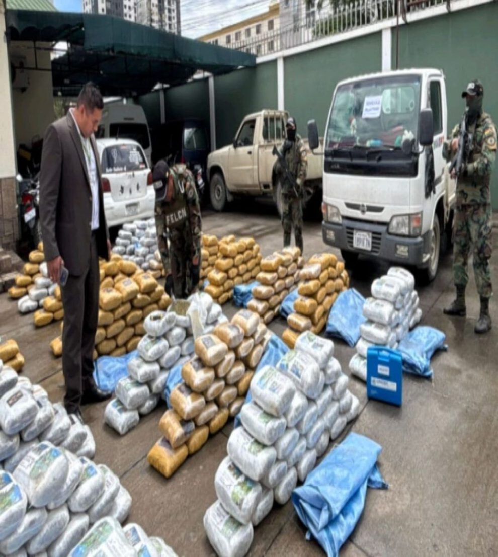 Secuestran más de dos toneladas de marihuana en operativo en Quillacollo