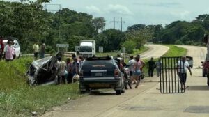 Accidente en la carretera Santa Cruz