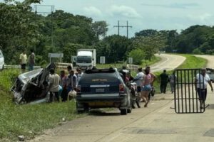 Accidente en la carretera Santa Cruz
