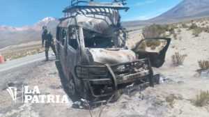 Colisión de minibuses en Oruro-Pisiga