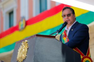 Luis Arce en contexto de detención preventiva