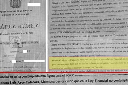Transferencias a cuentas personales de dirigentes del Fondo Indígena