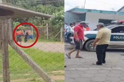 Encapuchados golpean a policías en Santa Cruz
