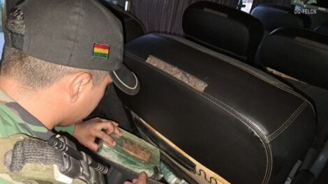 Incautación de pasta base en Villa Montes