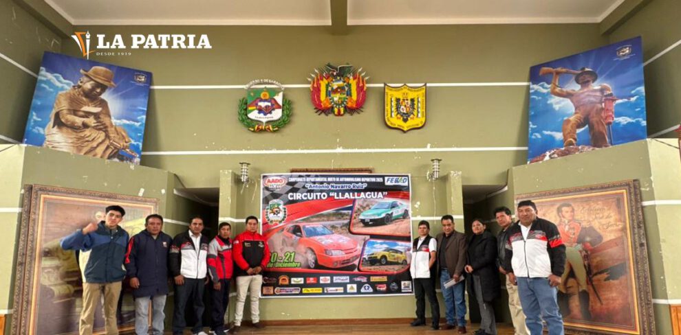 Llallagua automovilismo durante la séptima prueba departamental